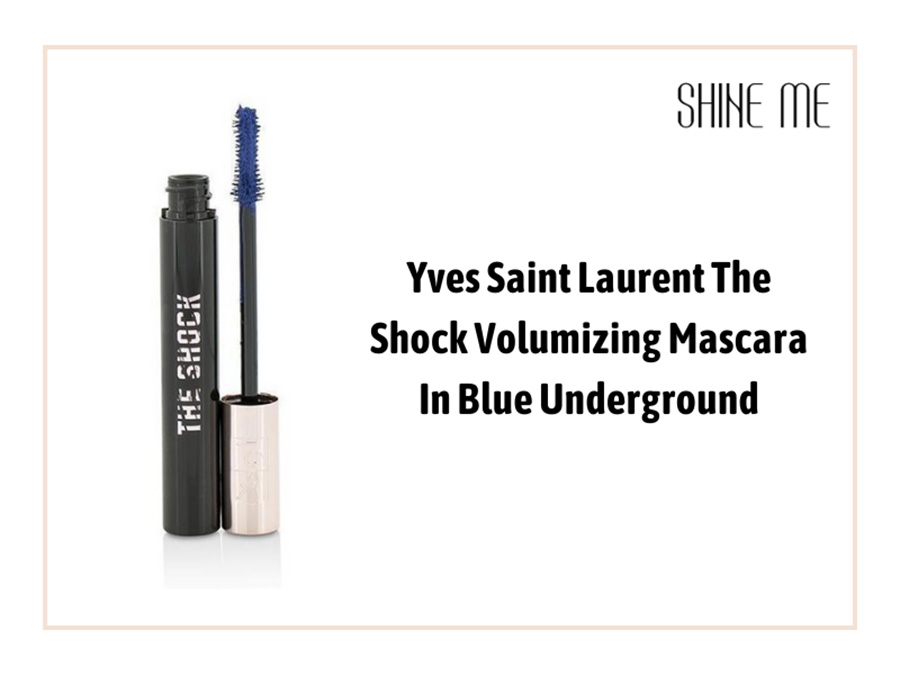 Yves Saint Laurent The Shock Volumizing Mascara In Blue Underground có màu xanh lam nổi bật