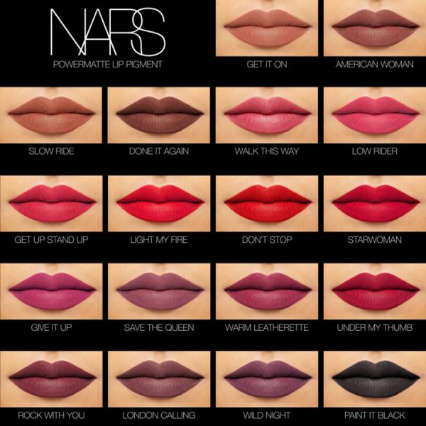 Son Nars lip gloss- màu Sixties Fan có bảng màu đa dạng cho bạn lựa chọn